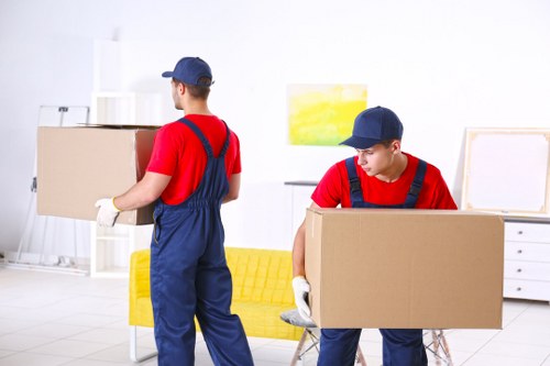 Local removals team working in Southwark residential street