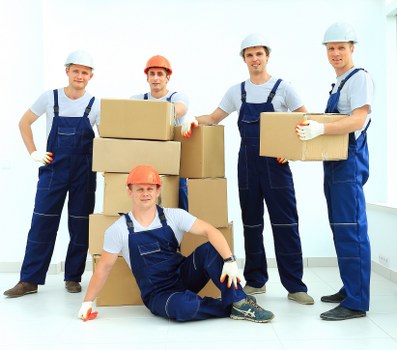 Commercial moving team planning a Southwark business relocation