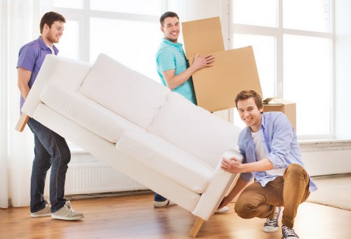 Risk assessment being carried out before a removals job