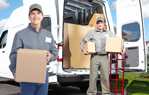Furniture pick-up and light removal service illustration