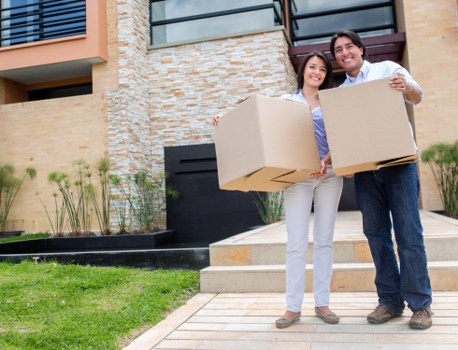 Packed household items prepared for a Southwark move
